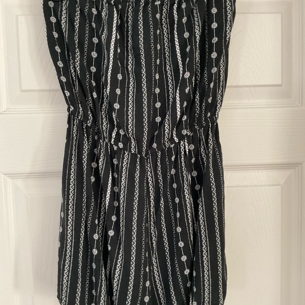 H&M Divided Black Striped Romper